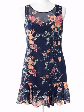 sandra darren Floral Navy Dress size 18w